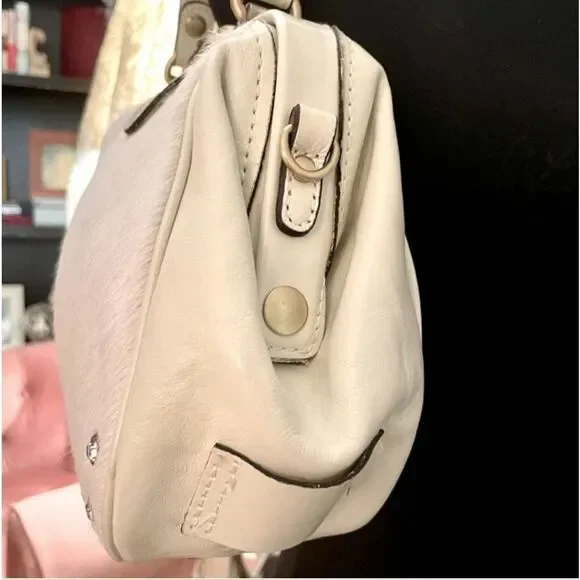 Patricia Nash Gracchi Leather Calf Hair Satchel - Picture 4 of 11